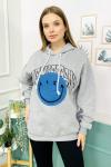 158708 Kapsonlu Sardonlu Sweatshirt